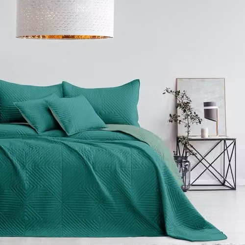 RESTILO Gewatteerde sprei Mintgroen 220 x 240 cm