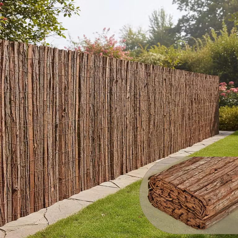 casa.pro Rindenmat Zamora privacy scherm van boomschors 150 x 300 cm