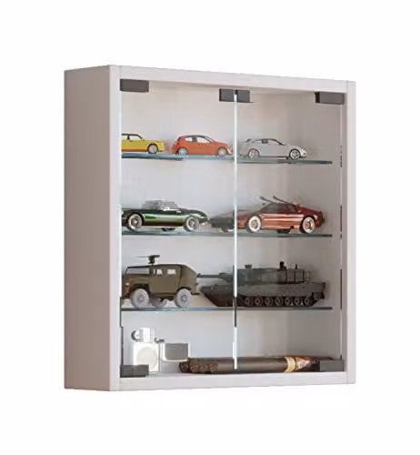 VCM Mandosa Wandvitrine Wit B: 40 cm, D: 10 cm, H: 40 cm