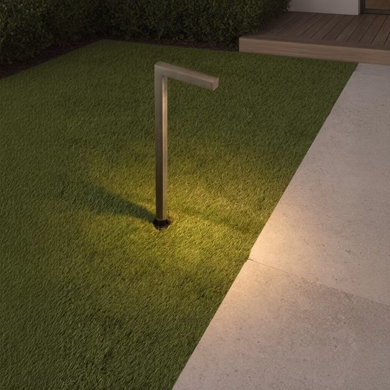 Elfic Lyora Padverlichting met warm wit LED in antiek messing