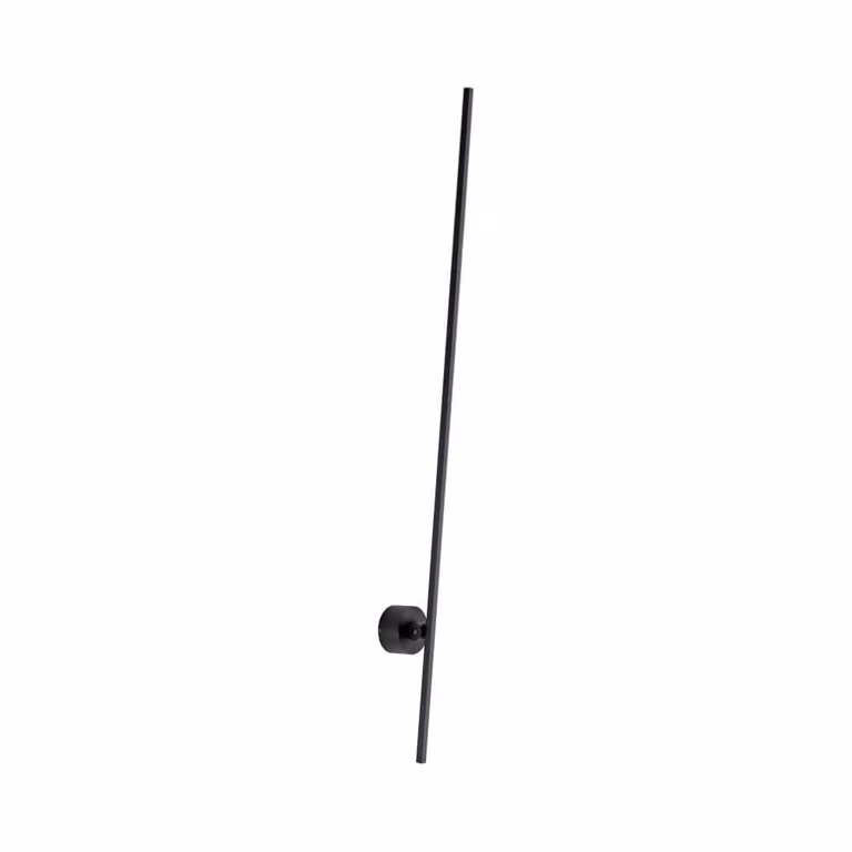 Grafo LED wandlamp Pure zwart metaal Hoogte: 117 cm