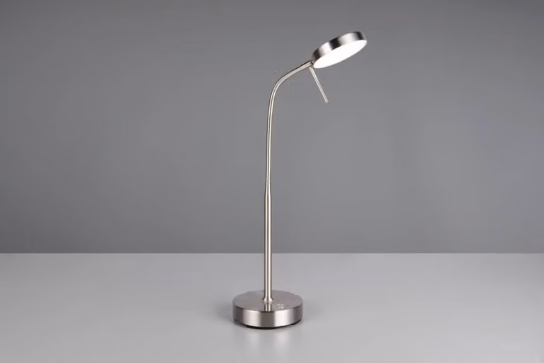 Trio Moreno Led-tafellamp oplaadbaar zwart/zilver B/D/H: 14 x 45 x 36 cm