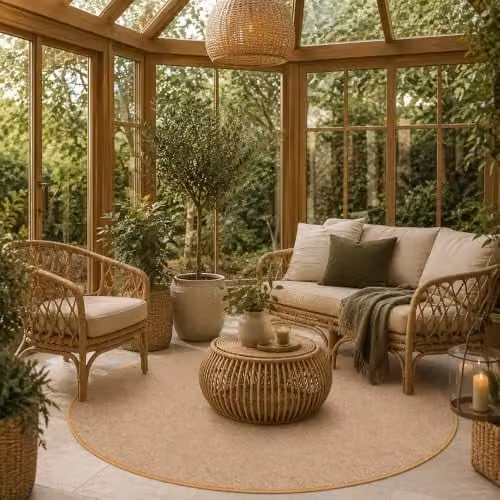 Snapstyle Taff Vloerkleed Sisal Look Natuur - Rond