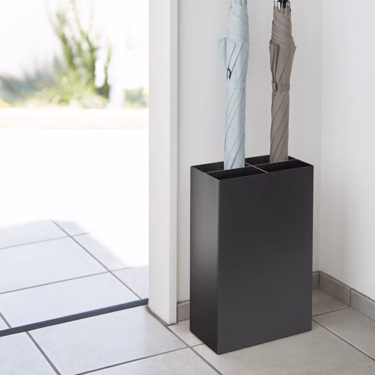 home24 Paraplubak Smart Wide zwart B: 24 cm, D: 36 cm, H: 12 cm