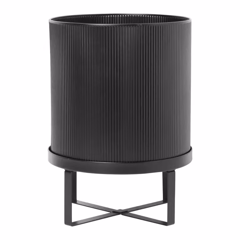 Ferm Living Bau bloempot groot zwart Ø28 cm