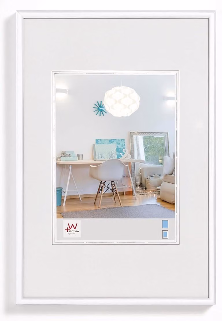 Gepersonaliseerde Fotolijst Glasdruk Wit - 40 x 50 cm