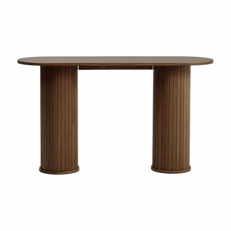 Nest of Nora Wandtafel Nova - Eikenfineer - Bruin - Ovale haltafel
