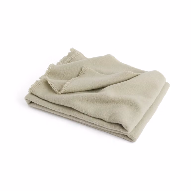 HAY Mono wollen plaid Warm grijs B: 130 cm, D: 180 cm
