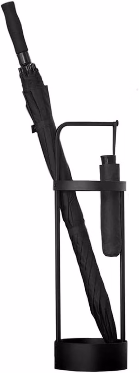 Paraplustandaard Organizer Zwart - Roestbestendige Paraplu Houder - 19 x 65 cm