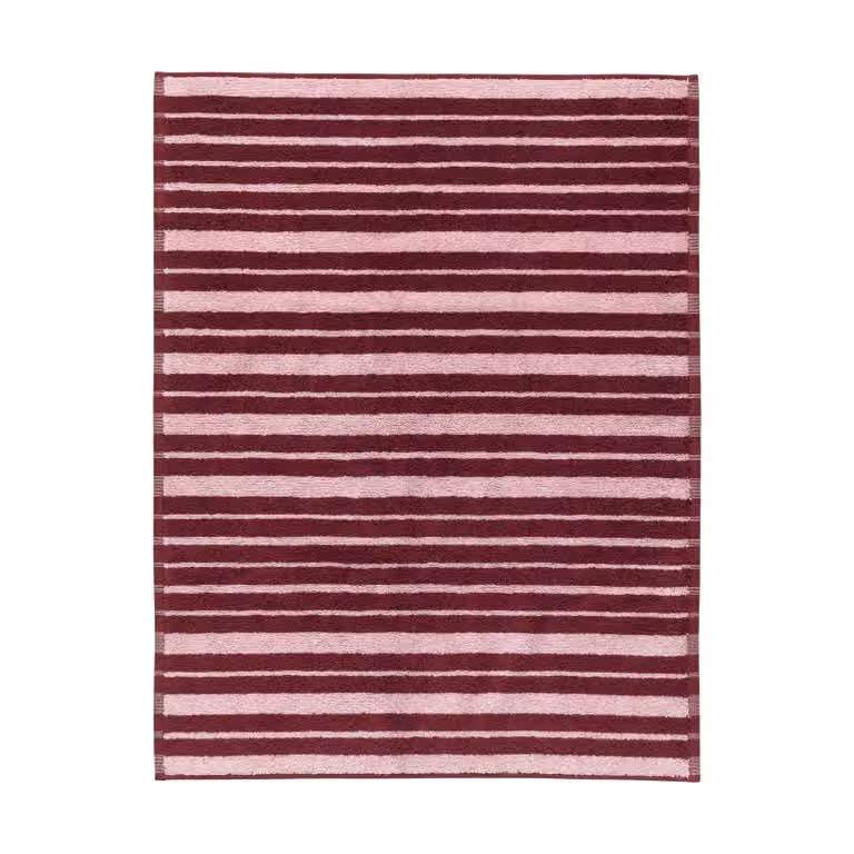 Marimekko Raide badkamermat Bordeauxroze 50 x 70 cm