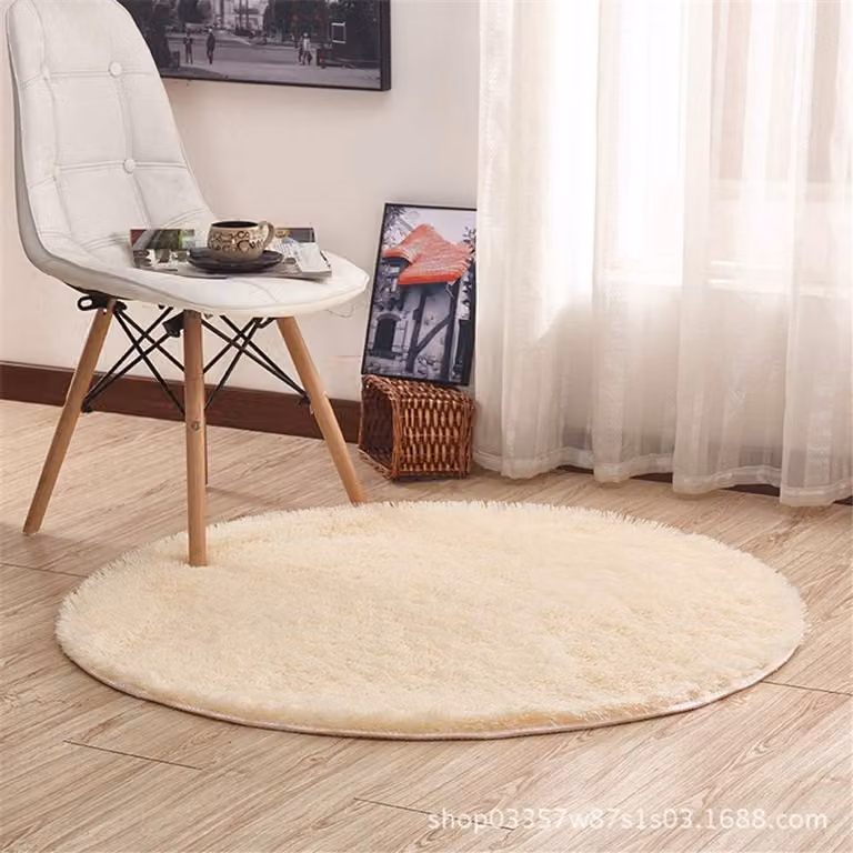 Rond Velours Vloerkleed - Ultrazacht en Pluizig - Diameter: 200 cm