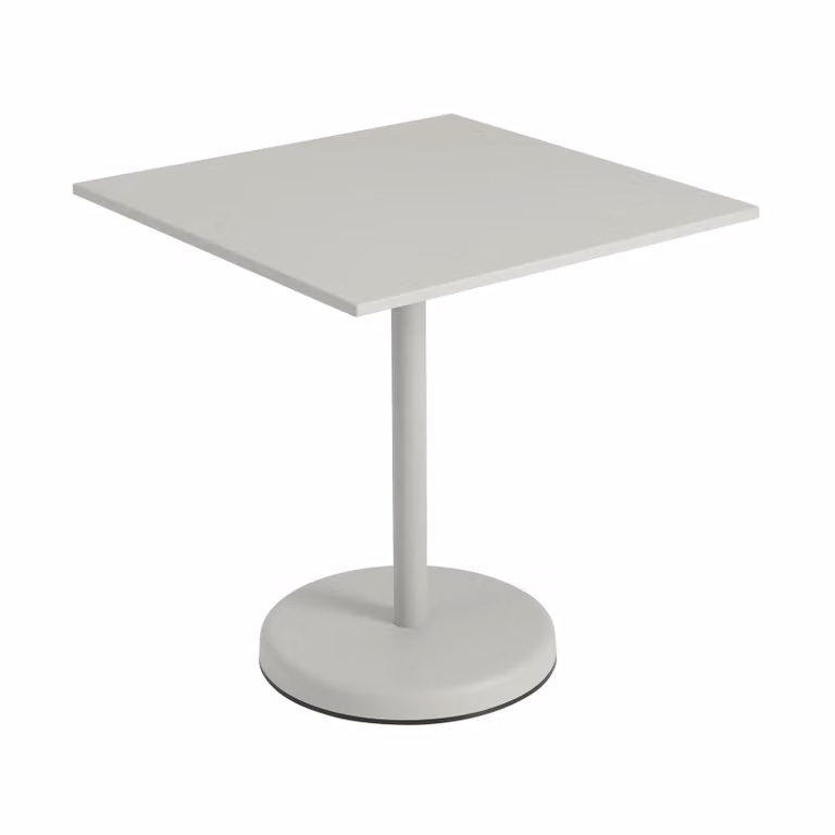 Muuto Linear steel café tafel V2 Grijs B/D: 70 x 70 cm