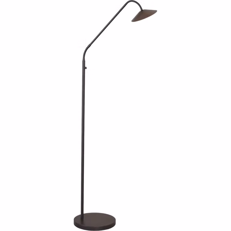 Masterlight Ceppo Staande leeslamp - Zwart en Cacao Bruin