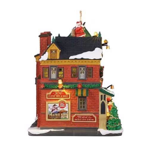 Lemax Verlichte kerstgebouwen Tijdingen en vreugde #65526 voor op tafel
