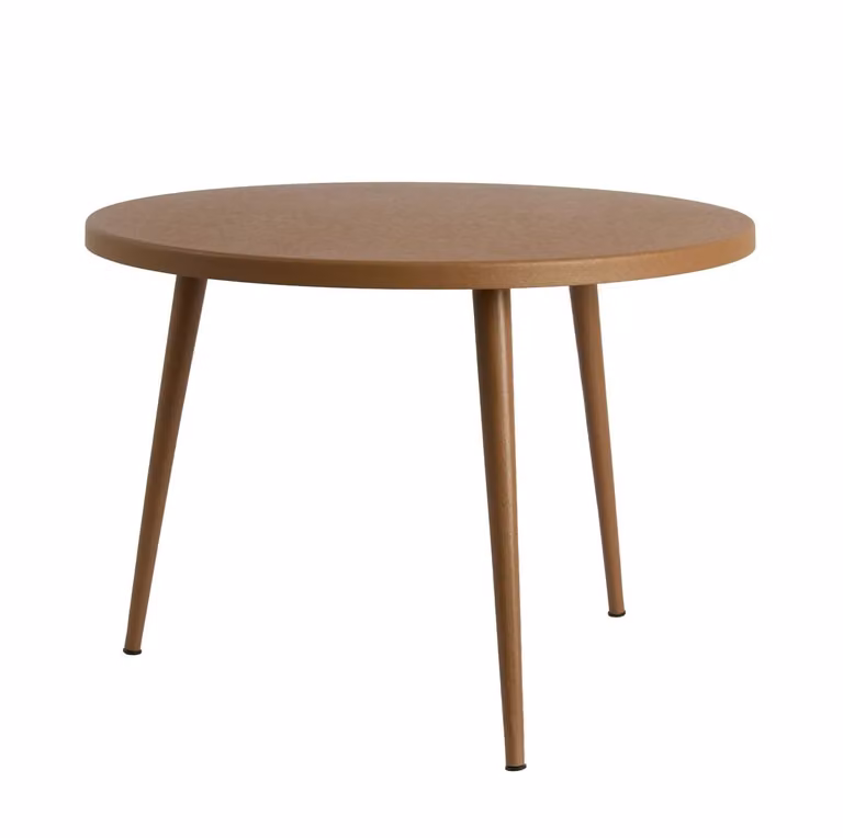 Light en Living Bijzettafel Modern Oranje B/D/H: 60 x 60 x 43 cm