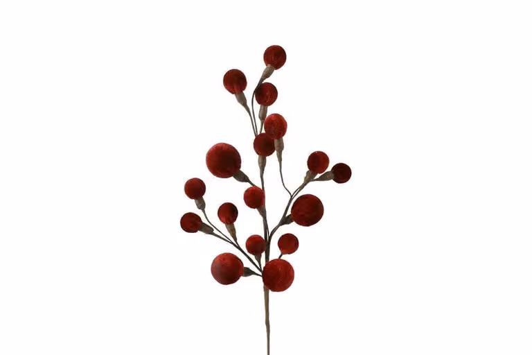 Countryfield zijden tak Miro rood 60 cm