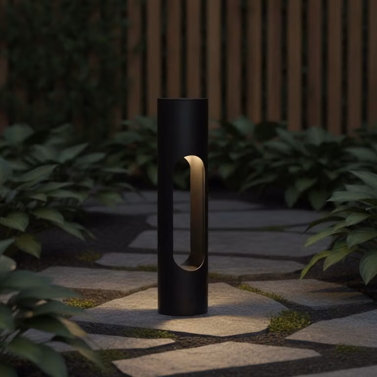 Lyora Ellery moderne padverlichting zwart aluminium 36 cm