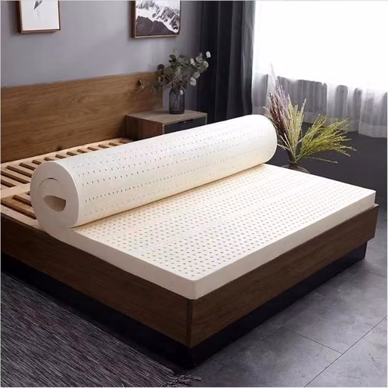 Natuurlijke Latex Matras Topper voor Volwassenen - Wit - 90 x 220 cm