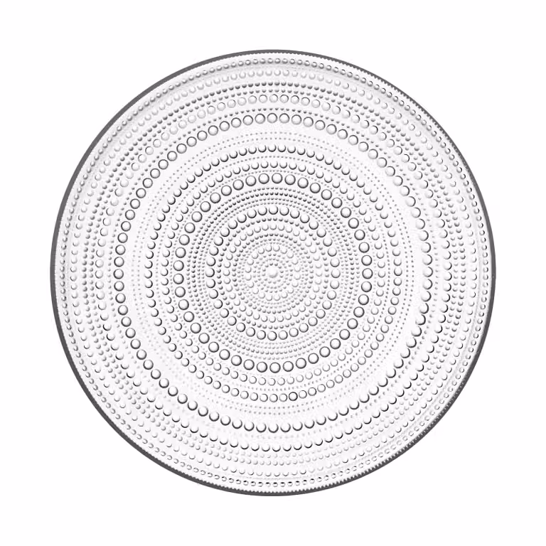 Iittala Kastehelmi dinerbord groot, transparant, Diameter: 31,5 cm