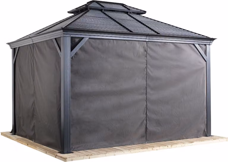 Sojag gordijnset donkergrijs voor Mykonos/Moreno, polyester