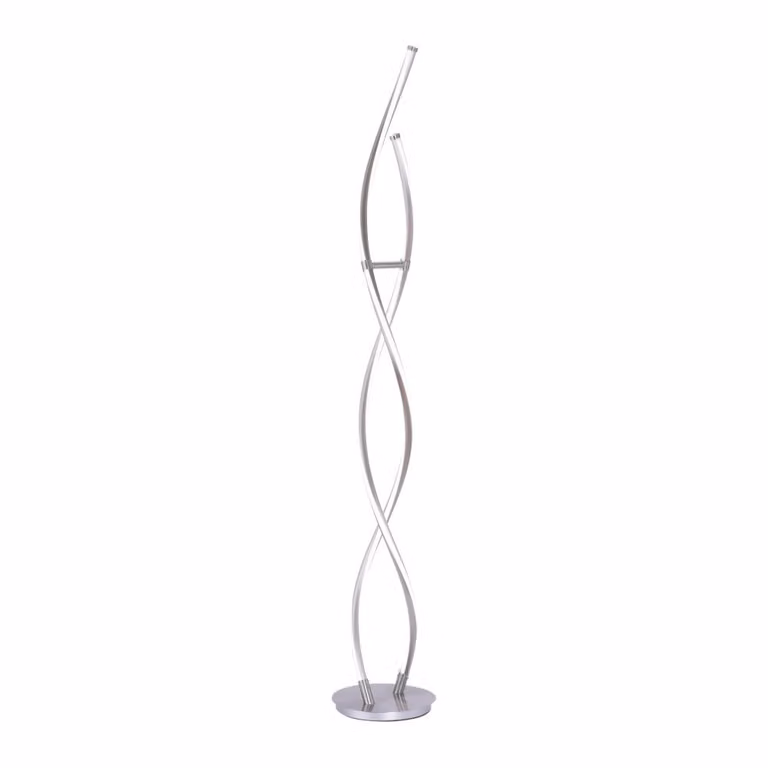 Smart vloerlamp Paul Neuhaus Q-Malina in zilver en wit met LED