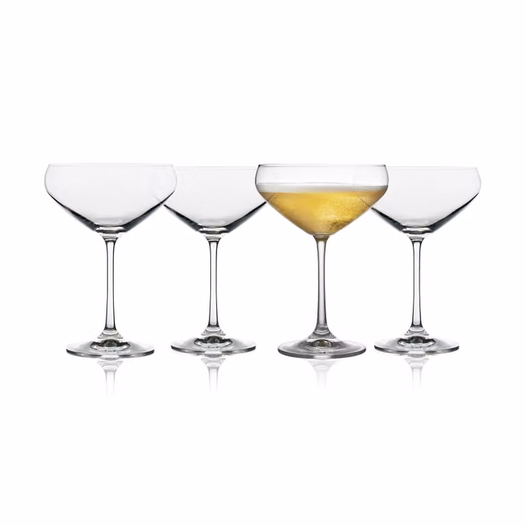 Lyngby Glas Juvel champagneglas coupe 34 cl 4-pack Kristal