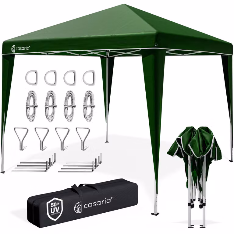 Casaria Paviljoen Capri, opklapbaar, groen, 3 x 3 meter