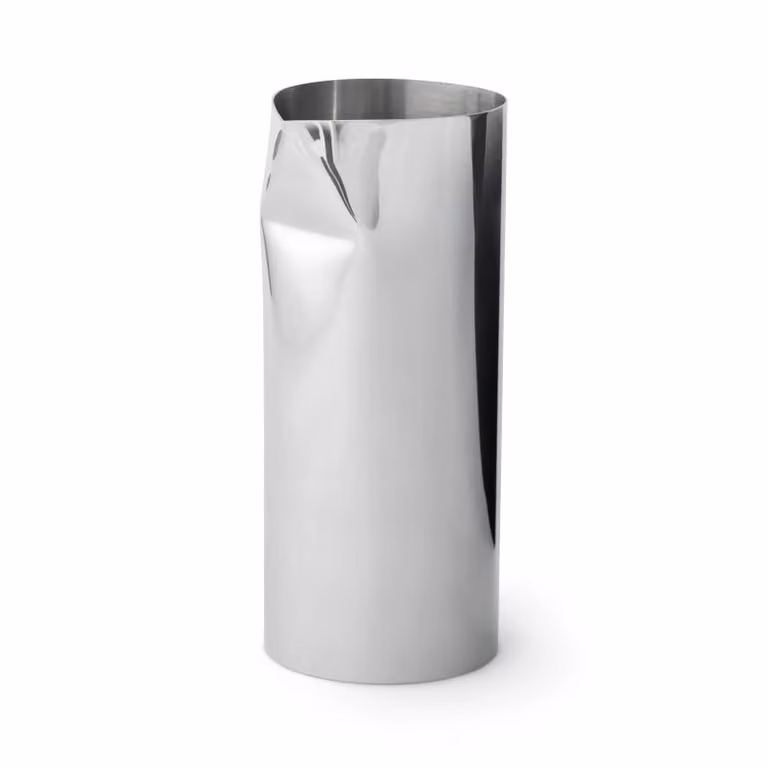 New Works Pleat karaf van roestvrij staal in zilver