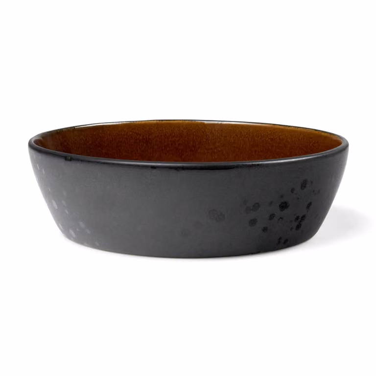 Bitz soepkom Zwart-amber Ø 18 cm