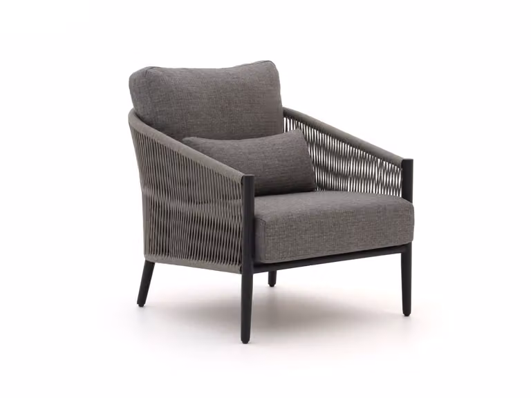 Bellagio Mineo Lounge tuinstoel met touw in grijs door Kees