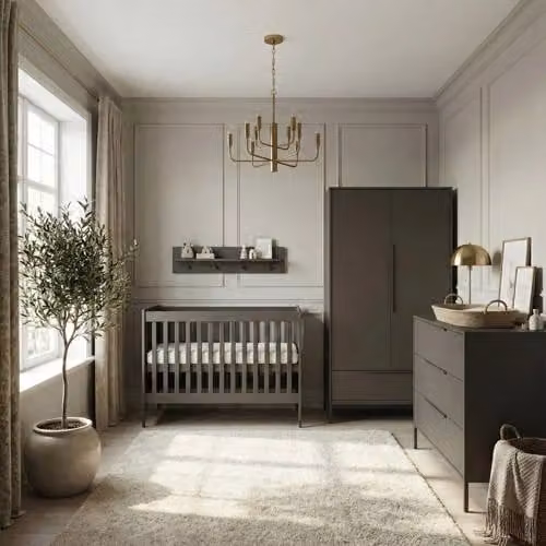 Born Lucky Babykamer Lissabon Chocolate 3-delig voor baby's