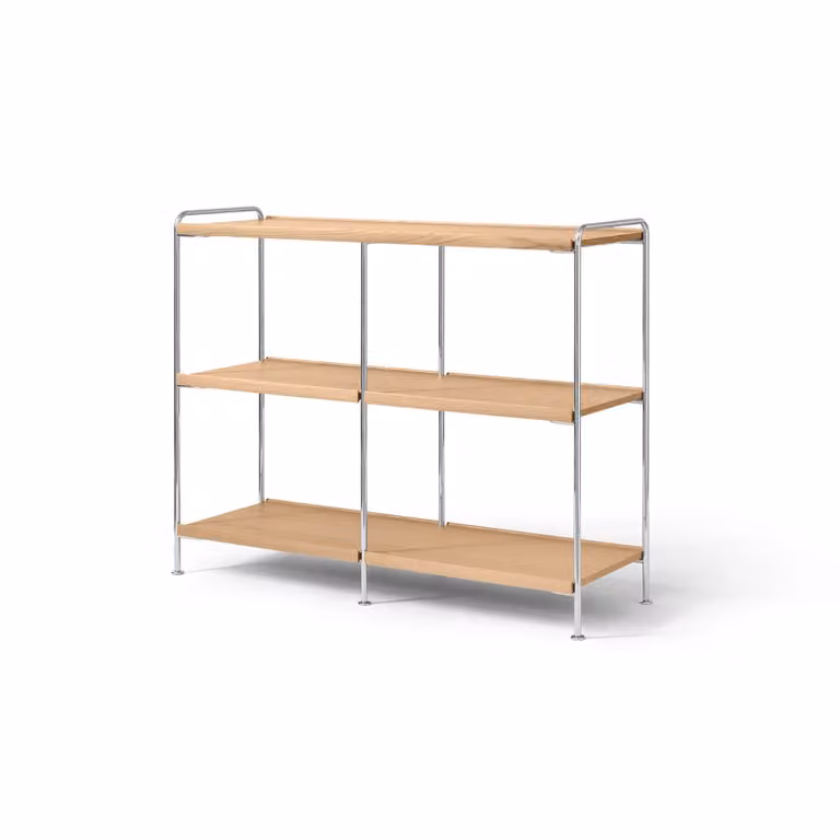 &Tradition Alima NDS5 wandrek Gelakt eik-chroom B/D/H: 123 x 38 x 95 cm