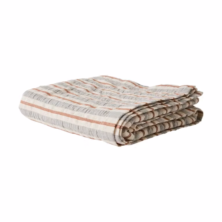 Tell Me More Malva sprei Grijs-roestrood B/D: 180 x 260 cm