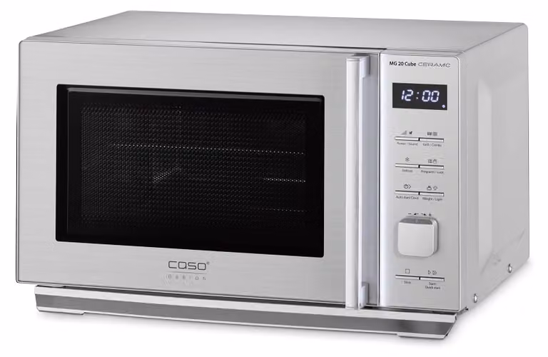 Caso MG 20 Cube Grill-magnetron, 20 liter, 800 watt, Zilverkleurig