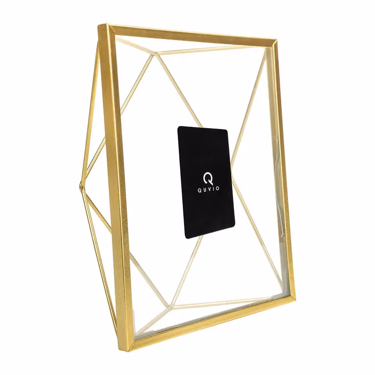 QUVIO Fotolijst Hexagon - Goud - B/D/H: 17,5 x 6,5 x 23 cm