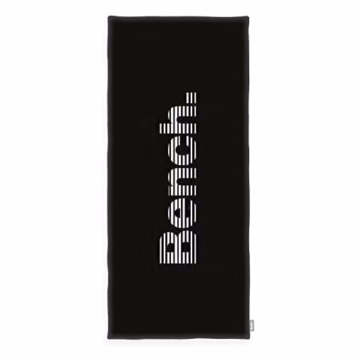 Herding Strand- en saunahanddoek, zwart, 80 x 180 cm, 100% katoen, velours met hanger