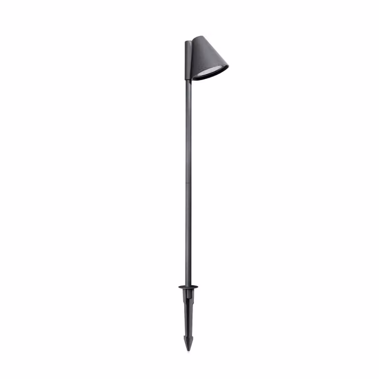Viokef Tuinpadverlichting Gilbert met aardspies, Aluminium, Grijs/Zink