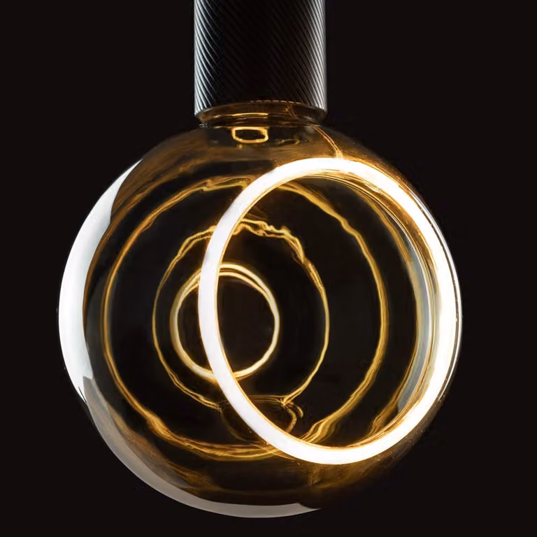 Segula Floating smoke design LED lichtbron - E27 - 6W - 260lm - 1900K - Ø 15cm - Transparant glas