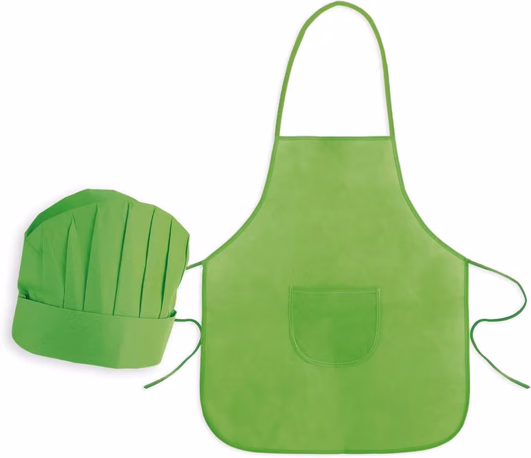 Kinderkookset met schort en muts, 49,5 x 59,5 cm