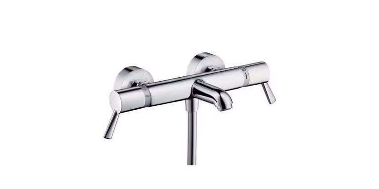 Hansgrohe Ecostat wastafelmengkraan met thermostaat en safety stop, chroom