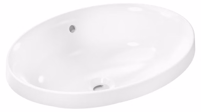 Hansgrohe Inbouwwastafel Xuniva D, 55 x 40 cm, hoogglans wit met SmartClean