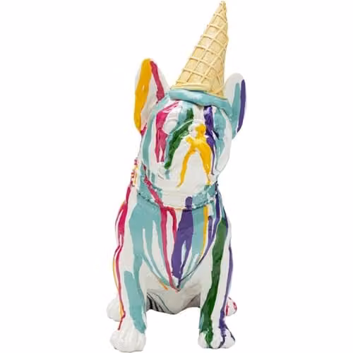 Kare Design Gelato Hond Decoratief figuur, veelkleurig, B/D/H: 26 x 14 x 35 cm