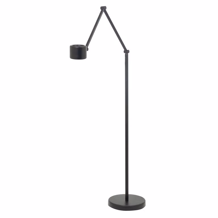 Highlight Kyoto leeslamp zwart metalen vloerlamp