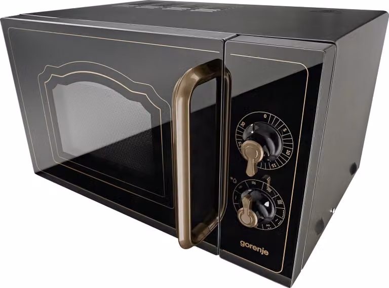 Gorenje MO 4250 CLI vrijstaande magnetron met grillfunctie, 700 watt, 20 liter, zwart, Breedte: 45,5 cm