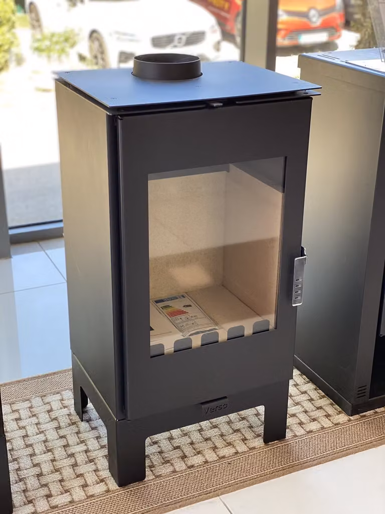 Verso Ina L houtkachel met grote ruit, 7,5 kW