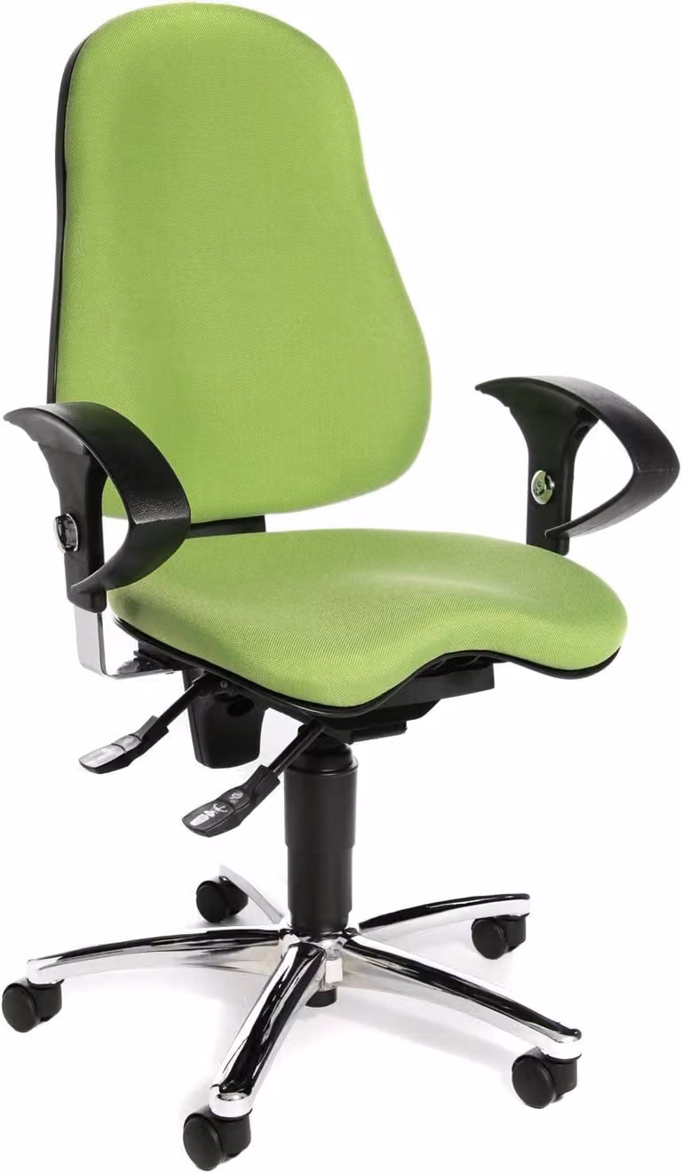 Topstar SI59U G05 Sitness 10 kantoordraaistoel met armleuningen, appelgroen