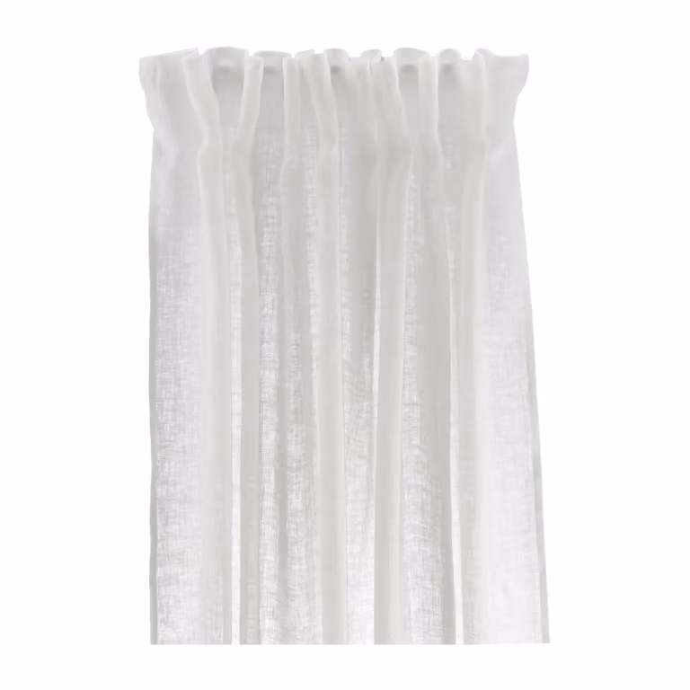 Scandi Living Serenity gordijn met multiband Wit 129 x 250 cm