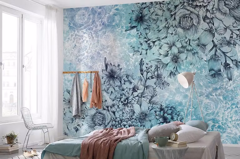 home24 Vliesbehang Windflowers Mural B: 368 cm, H: 248 cm