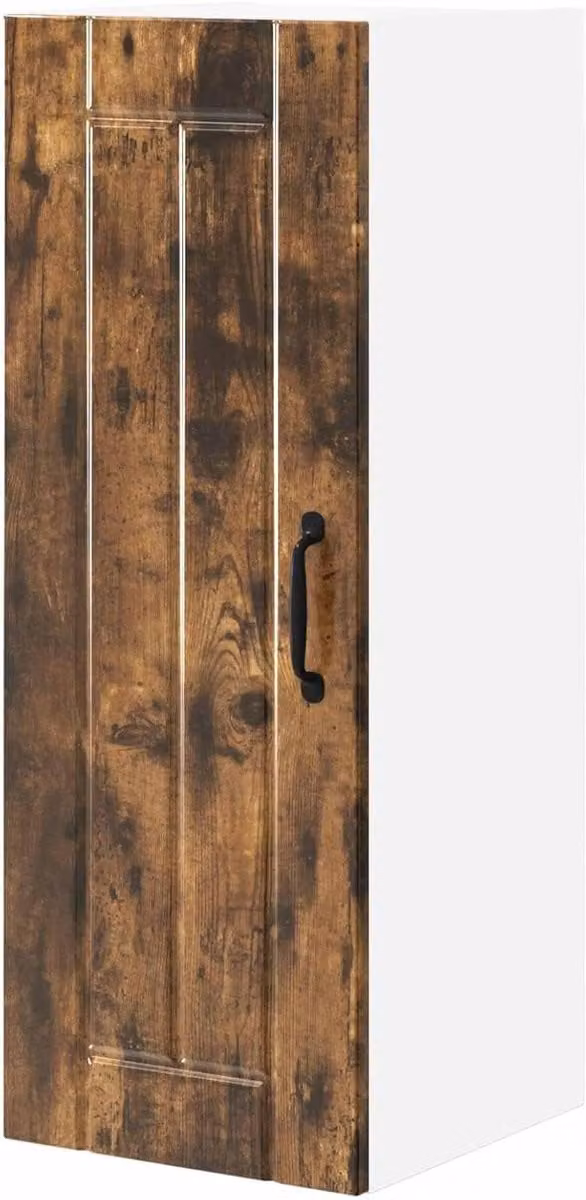 Ruimtebesparende wandkast voor de keuken met houtlook, B/D/H: 30 x 31 x 80 cm