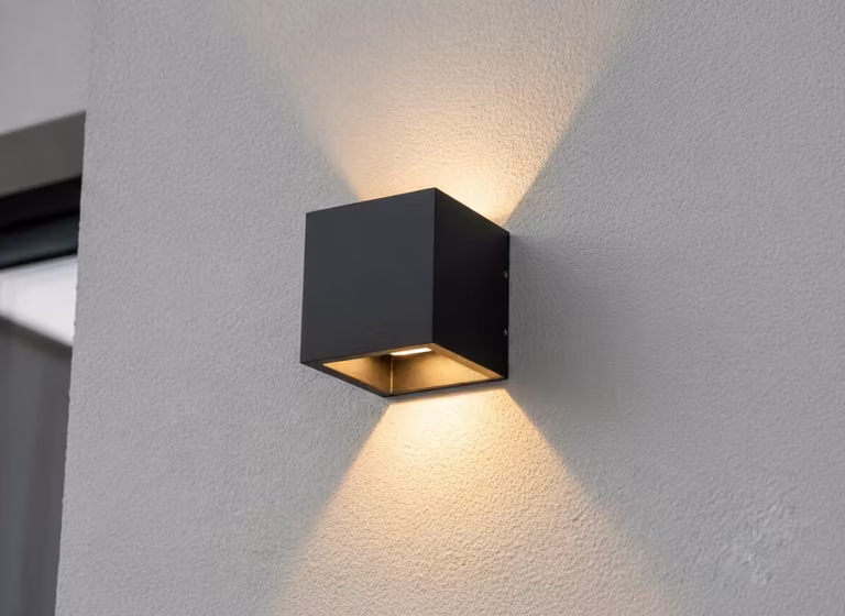 Artdelight Cube Design Wandlamp - Zwart - Vierkant - Aluminium